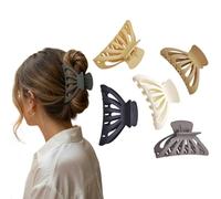 KANXINR Paquete de 5 pinzas de pelo de tiburón para mujeres para cabello grueso de 3.54 pulgadas, accesorios para el cabello para mujeres y niñas, regalos neutros, 5 colores