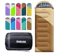 Kanyak SB Saco de Dormir, Beige y Amarillo Tierra, Single-86.6 x 32.48 Inch