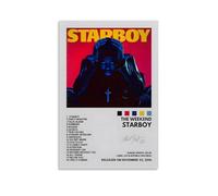 Kanye Poster West Póster Starboy Álbum Pósteres Impresión Estética Arte de Pared Moderno Decoración del Hogar para Dormitorio Sala de Estar 12 x 18 pulgadas (30 x 45 cm) Estilo sin marco