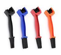 Kanylavy 4 cepillos de limpieza para cadena de bicicleta, cepillos de limpieza de bicicleta, cepillos de cabeza cuadrada de plástico