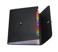 Kanylavy Carpeta de Archivos Expandible Organizadora de Archivos, 13 Bolsillos, Carpeta de Recibos de Documentos en Papel TamañO Carta A4 para Aula, Hogar