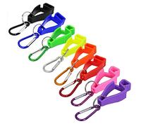 Kanylavy Clips para Guantes de Trabajo, 8 Uds., Clip para CinturóN de Guante con Mosquetones de Metal para Trabajo de Guardia de Trabajadores de la ConstruccióN