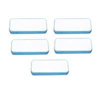 Kanylavy Estuche de metal para sublimación de 5 piezas, para impresión por transferencia de calor, para lápices, bolígrafos, organización, fácil de usar, color rosa, Blue