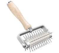 Kanylavy Rodillo de ReposteríA con Puntas de Acero Inoxidable Herramienta para Pizzas, Que la Masa Se Ampolle, Accesorios para Hacer Pizzas