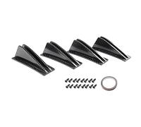 Kanylavy Universal 4 Unids/Set Coche Difusor de Parachoques Trasero Spoiler ABS AnticolisióN Parachoques Trasero Difusor de Labios A