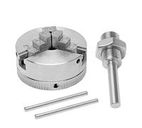 Kanylavy Z011 - Juego de portabrocas de torno mini, portabrocas de extensión de tres mandíbulas y biela, portabrocas eléctrico