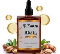 Kanzy Aceite de Argán Embotellado en Marruecos 60ml - Aceite de Argán Marroquí para Piel, Vegano y Presionado en Frío para Cabello Seco y Dañado y Cuerpo para Hombres y Mujeres