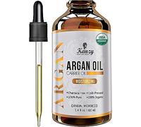Kanzy Aceite de Argan Puro de Marruecos 100% Bio Morrocan Oil Rico en Vitamina E y Antioxidantes, Argan Oil para Cabello, Barba, Piel, Cuerpo y las Uñas en Botella de Vidrio