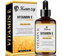 Kanzy Aceite de Vitamina E Liquida para Cuidado Facial, a Base de Plantas Vitamin E Oil para el Cabello d-Alfa Tocoferol 60 ml Aceite Corporal para Mujeres y Hombres