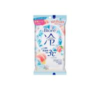 Kao - Biore Cooling Body Wipes - 20 hojas - Peach Savon Scent