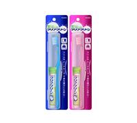 Kao - Clear Clean Portable Toothbrush Set - 2sets - Slim Case - Random Colour