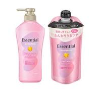 Kao - Essential Soft & Glossy Shampoo 300ml Refill