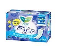 Kao - Laurier Hada Kirei Guard Heavy Night Use No Wings 27cm - 10piezas