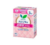 Kao - Laurier Sara Pure Absorption Super Absorbent Slim Panty Liners 3cc 14cm - 44piezas - Fragrance Free