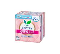 Kao - Laurier Sara Pure Absorption Super Absorbent Slim Panty Liners 50cc 23cm - 15piezas - Fragrance Free