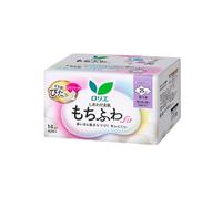 Kao - Laurier Shiawase Sokuhada Mochi-Fuwa Fit Extra Heavy Daytime Use With Wings 25cm - 14piezas