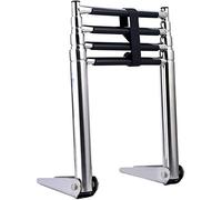 KAOLALI Escalera Plegable de Acero Inoxidable, Escalera Telescópica para Barco Yate (4 Escalones