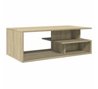 Kaorsrow Mesa de centro en roble Sonoma, 102 x 55 x 35 cm, madera | Elegante mesa de salón con mucho espacio de almacenamiento para revistas. Moderno aspecto de roble Sonoma para noches