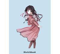 Kaoruuko Wagurri Sketchbook: 110 pages Unlined Drawing Notebook, 8.5x11 Large Sketch Book for Doodling or Sketching Journal