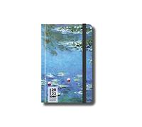 KAOS Agenda semanal 2023-12 meses con planificador - Bolsillo 9 x 14 cm - Fácil de transportar - Tapa dura, elástico plano, marcapáginas, esquinas redondeadas - Monet - Nenúfares, P000564