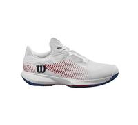 Wilson Kaos Swift 1.5 Clay, Tennis Shoe Mujer, White/Deja VU Blue Red, 39 1/3 EU