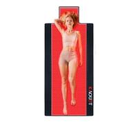 Kaoudt Alfombrilla de terapia de luz roja infrarroja de TPU de grado médico de 1370 LED para alivio del dolor de cuerpo completo, 73 x 33 pulgadas