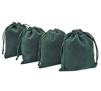 KAOYOO 25 bolsas de regalo de terciopelo con cordón de 10 x 12 cm, para bodas, cumpleaños, Navidad, embalaje de joyas.