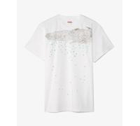 KAPITAL Burn-Out Print T-Shirt Blanco