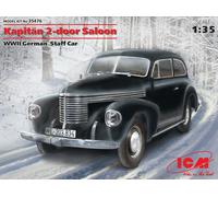 Kapitan 2-door Saloon, WWII German Staff Coche 1 :3 5 Plástico Modelo Kit Icm