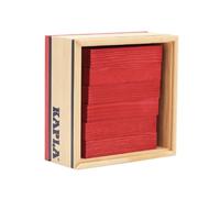 KAPLA - Cuadrados 40 tablillas - Rojo - Juego de construcción de Madera, a Partir de 2 años