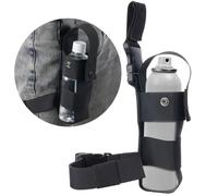 Kapmore Bolsa de spray de pimienta ajustable para muslo, correa de soporte de nailon para MK9, parte superior abierta, se adapta a spray de pimienta de 1 libra (Fox Labs, Sabre, Freeze +P), funda para