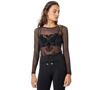 Kaporal Solapa Camiseta Mujer-Modelo Bandera-Color Negro-Talla S