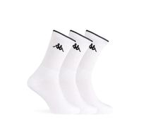 Kappa 6/12 Pares de Calcetines Deportivos de Esponja, Altura Media Pantorrilla, para Tenis y Trekking, Hombre y Mujer, Varios Modelos Bianco (12 Paia) 42-44