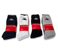 Kappa 6 pares de calcetines de algodón de rizo para tenis Mod. K002, Gris Mel., 45-47