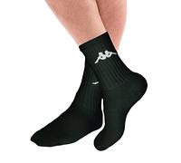Kappa 6 pares de calcetines de tenis de rizo de algodón Ring Mod. K002, Negro 1, 42-44