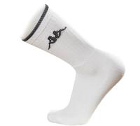 Kappa 6 pares de calcetines de algodón de rizo para tenis Mod. K002, Color blanco., 45-47