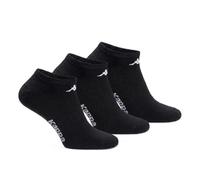 Kappa 6 pares de calcetines fantasmas de algodón unisex, Negro , 39-41