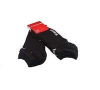 Kappa 6 pares de calcetines fantasmas de algodón unisex, Negro , 45-47