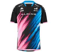 Kappa Act Jersey Kombat OCON Alpine F1 | Black/Blue Dresden/Pink BEGONI| 6Y