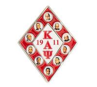 Kappa Alpha Psi Pin de solapa KAP D9 Nupe Fundador Divine 9 Nine Fraternity Logo esmaltado letras griegas ropa formal blazer chaqueta (Pin de fundador), Bronce, Sin gemas.