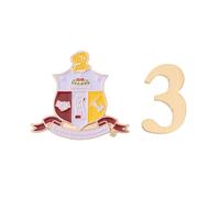 Kappa Alpha Psi Pin de solapa KAP Yo Nupe D9 Divine 9 Cross Over Initiation Esmalte Fraternidad Formal Wear Blazer Jacket (Juego de pines de número de línea - #3), Metal, Sin gemas.