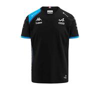 Kappa Amiry BWT Alpine F1 Team 2023 - Camiseta para hombre, color blanco, Negro , XL