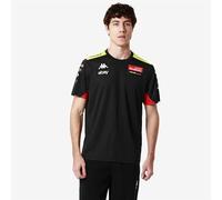 Kappa Camiseta de competición Mod. Amirymon Oficial VR 46 Racing Team Moto GP Valentino Rossi Camiseta Pilotos Bezzecchi y Giannantonio, Negro, L