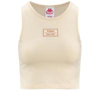Kappa Authentic Stew Organic Camiseta, Mujer, Blanco/Rosa, L
