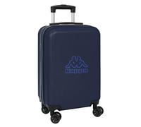Kappa Blue Night - Trolley de Cabina 20 Pulgadas, Maleta con Ruedas, Candado de Seguridad, Maleta Ligera, 34.5x20x55 cm, Color Azul Marino