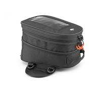 Kappa Bolsa de Depósito Negro Stryker Extensible 5/7 Lt Con Correas Y Imanes