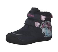 Kappa Botas de nieve unisex para niños Flake TEX M, azul marino/rosa, 21 EU