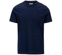 Kappa Cafers Slim tee Camiseta técnica cómoda y con Estilo Hombre, Blue Marine/Blue Intense, 4XL