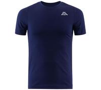 Kappa Cafers Slim tee Camiseta técnica cómoda y con Estilo Hombre, Blue Marine, S