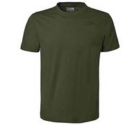 Kappa Cafers Slim tee Camiseta técnica cómoda y con Estilo Hombre, Green Olive/Green Africa, S